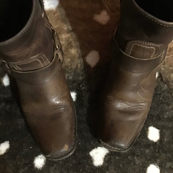 Frye square Toe Harness Boots - Picture 3 of 16